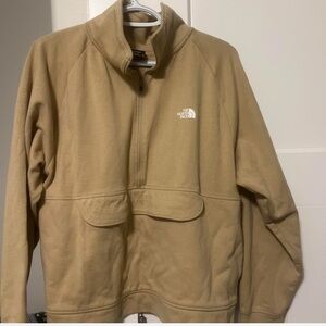 The North Face Beige Half-Zip Pullover